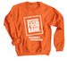 Neighbors. Empowered. Logo Apparel, a Orange Crewneck Sweatshirt