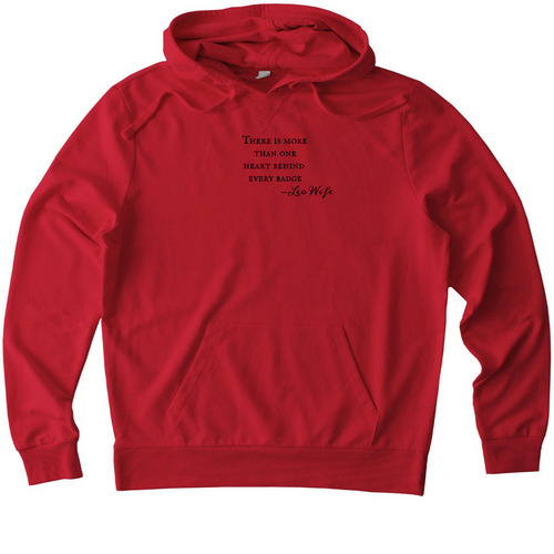 Officer Brian klinefelter, a Revolution Red Allmade Organic French Terry Pullover Hoodie