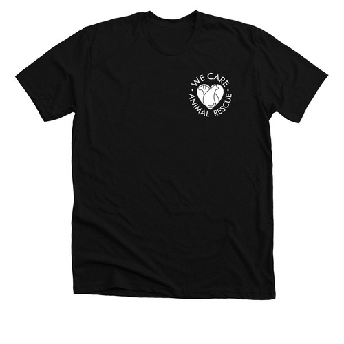 We Care Animal Rescue Merch, a Solid Black Blend Premium Unisex Tee