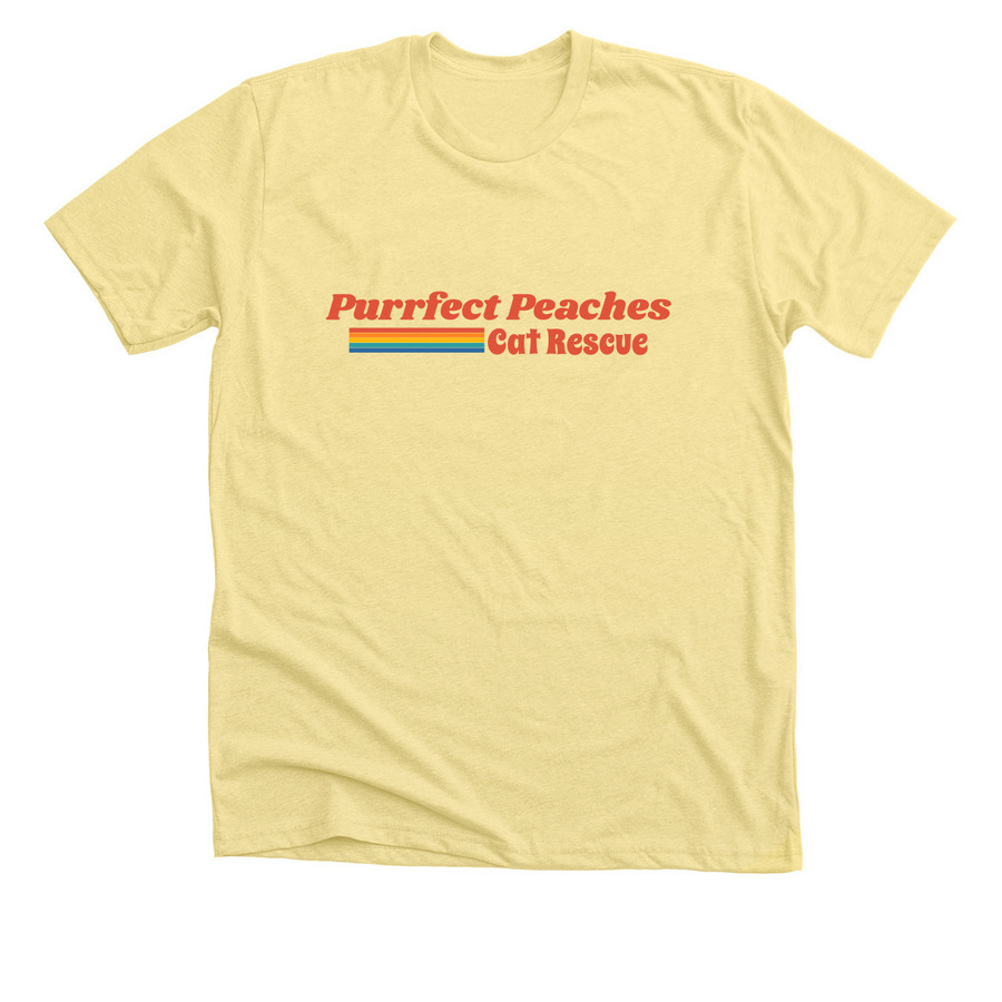Retro, a Heather Yellow Gold Premium Unisex Tee