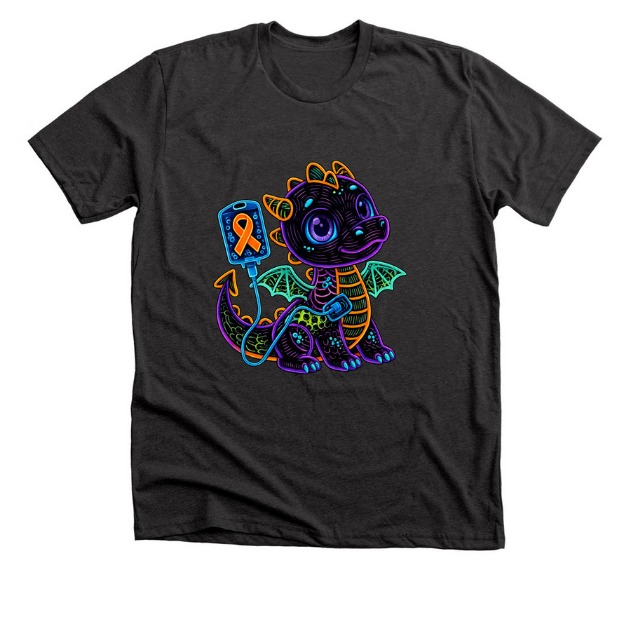 One Little Warrior. One Big Fight., a Dark Grey Heather Premium Unisex Tee
