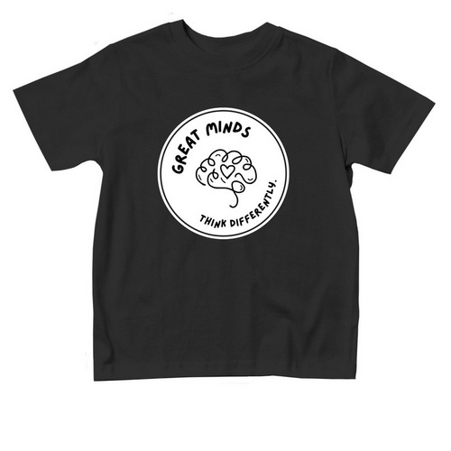Great minds Toddler, a Black Toddler Tee