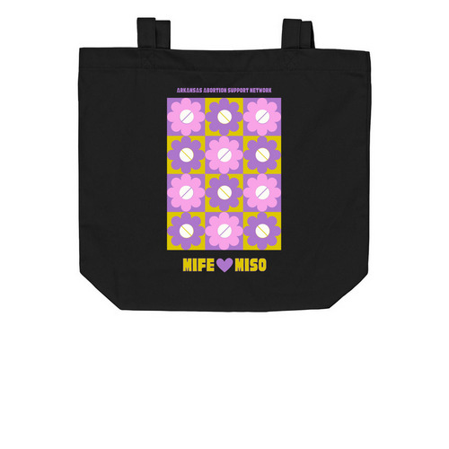 Mife X Miso, a Black Organic Cotton Tote Bag