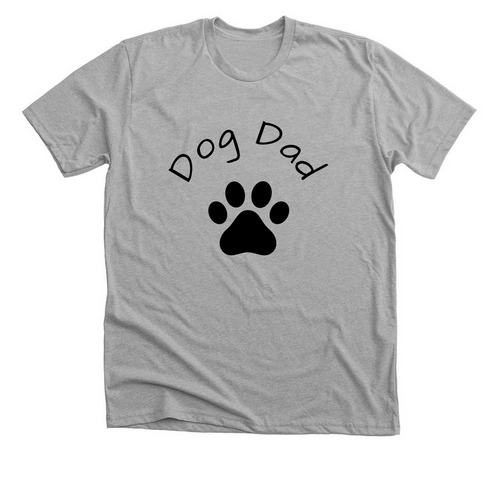 Dog Dad, a Athletic Heather Premium Unisex Tee