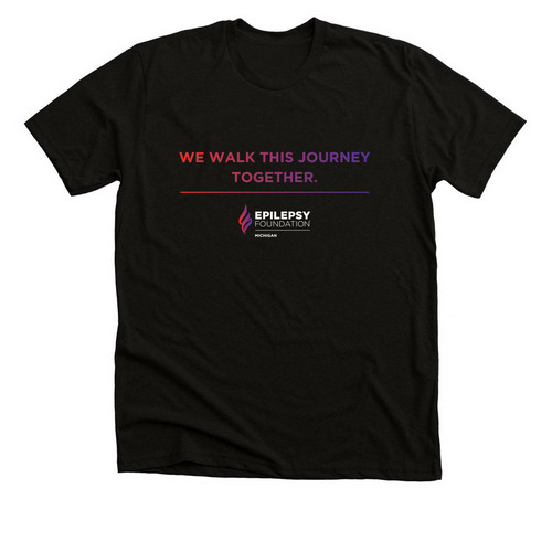 Walk Together, a Solid Black Blend Premium Unisex Tee