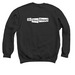 I LIKE BIG BOOKS, a Black Crewneck Sweatshirt (back-view)