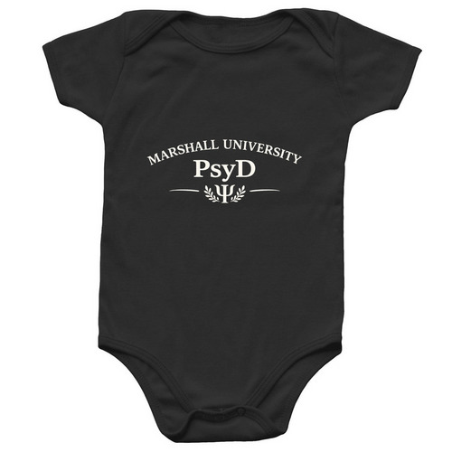 PsyD + Psi (Onesie), a Black Infant Onesie