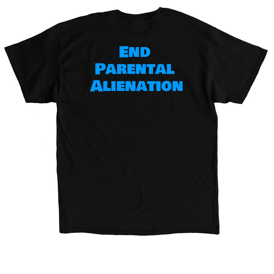 End Parental Alienation&nbsp;, a Black Classic Unisex Tee (back-view)