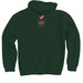 Young Farmers Bounty Gear, a Forest Green Pullover Hoodie (back-view)