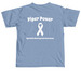 Team Piper, a Washed Denim Comfort Colors Youth Tee (back-view)