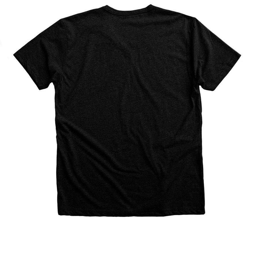 x5 Eagles, a Black Heather Premium Unisex Tee (back-view)