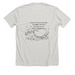 Hail, Star of the Sea (Aurora), a Heather Cement Premium Unisex Tee (back-view)