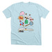 "A Little Pig With Wings" Tee, a Heather Ice Blue Premium Unisex Tee
