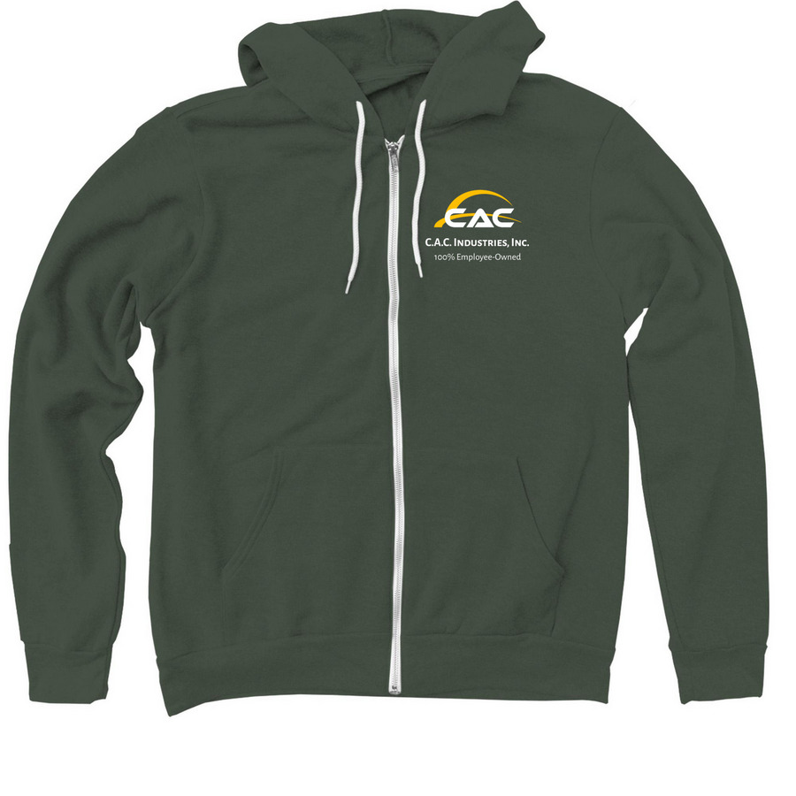 CAC Adult/Youth Dark-Colored Shirts & Hoodies, a Military Green Zip Up Hoodie