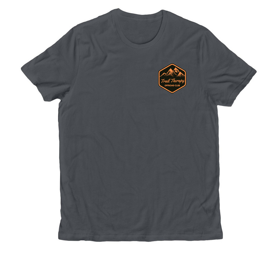 TRAIL BADGE TEE, a Terrain Grey Allmade Organic Cotton Unisex Tee