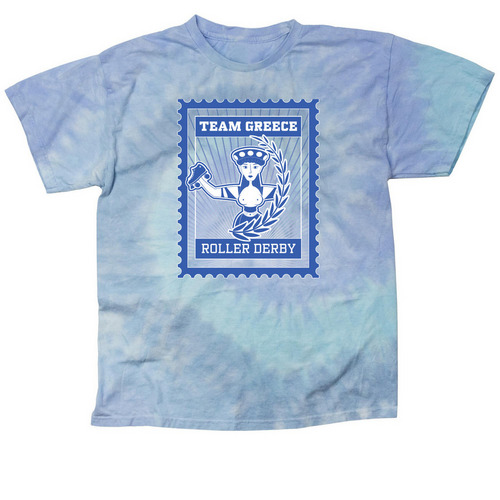 Team Greece 2025 Stamp&nbsp;, a Lagoon Classic Tie Dye Tee
