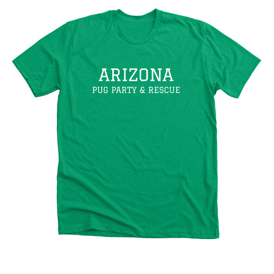 Sedona Pug Social Collegiate Collection, a Heather Kelly Premium Unisex Tee