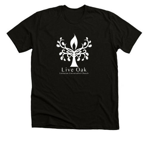 Live Oak UU Church, a Black Heather Premium Unisex Tee