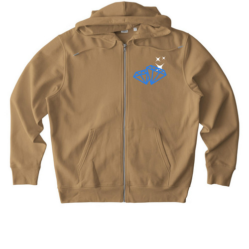 Bubblegum Diamond&nbsp;, a Latte Stanley/Stella Unisex Cultivator 2.0 Zip Up Pullover Hoodie