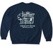 Softstyle Crewneck Sweatshirt, a Navy Softstyle Crewneck Sweatshirt (back-view)