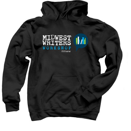 Midwest Writers, a Black Pullover Hoodie