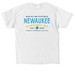 NEWaukee Merch - Light Colors, a White Classic Unisex Tee (back-view)