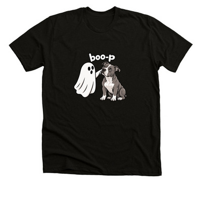 Who Rescued Who Halloween fundraiser, a Black Heather Premium Unisex Tee
