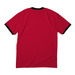 Adult - ADPC Black Logo Shirts (Cotton), a Red/ Jet Black Cotton Ringer Tee (back-view)