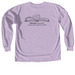 Bibliophile, a Orchid Comfort Colors Long Sleeve Tee (back-view)