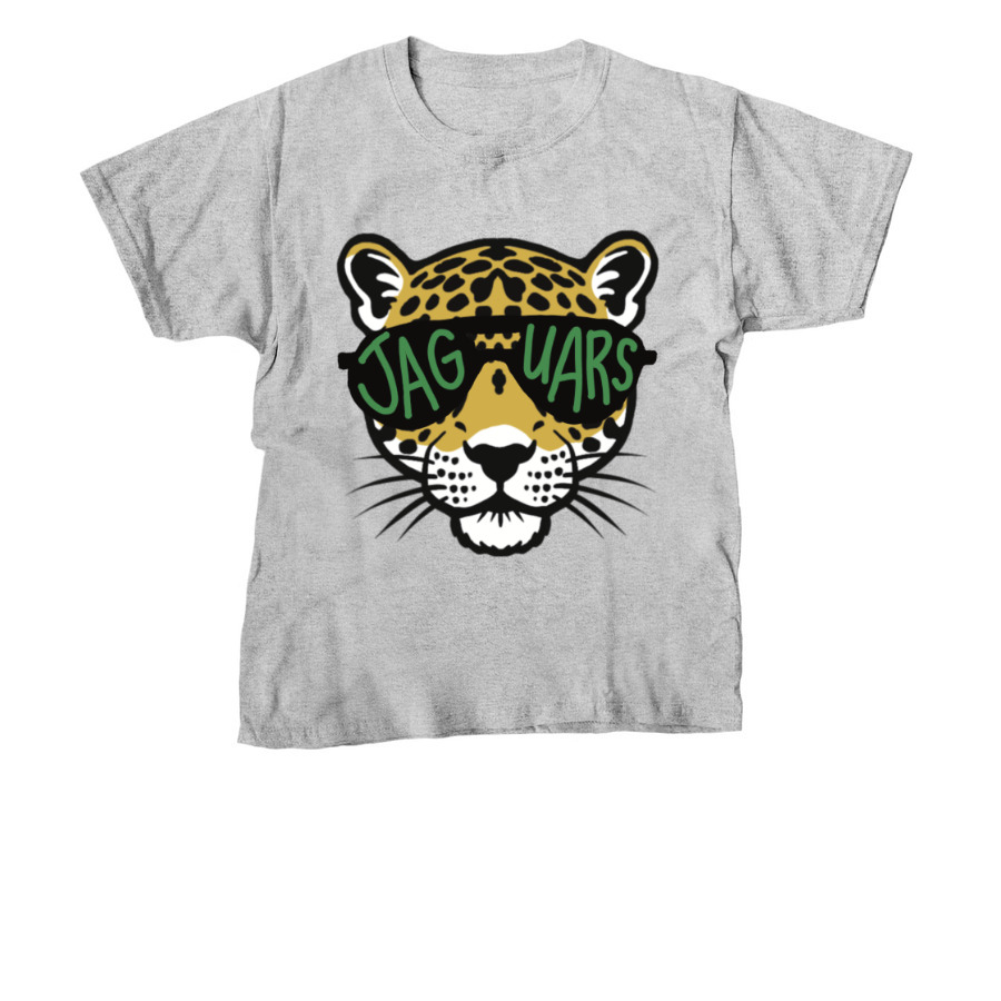 Jaguar w/ Sunglasses, a Sport Grey Youth Unisex Tee