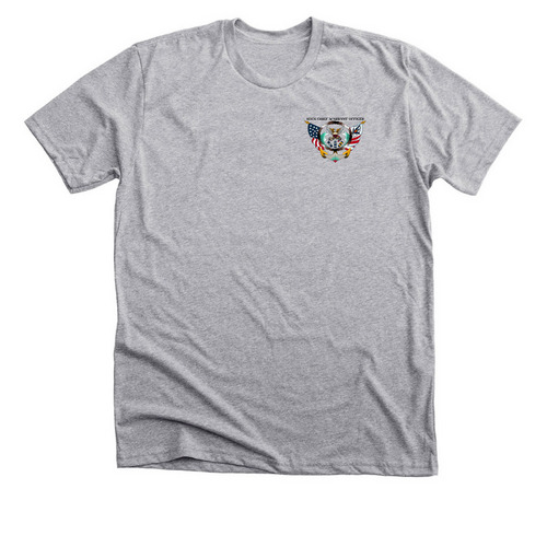 USCG Chief Warrant Officer: Light Color Shirt, a Athletic Heather Premium Unisex Tee
