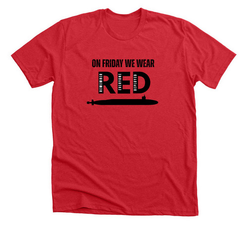RED FRIDAY, a Heather Red Premium Unisex Tee