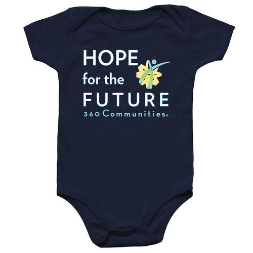 Hope for the future onesie, a Navy Infant Onesie