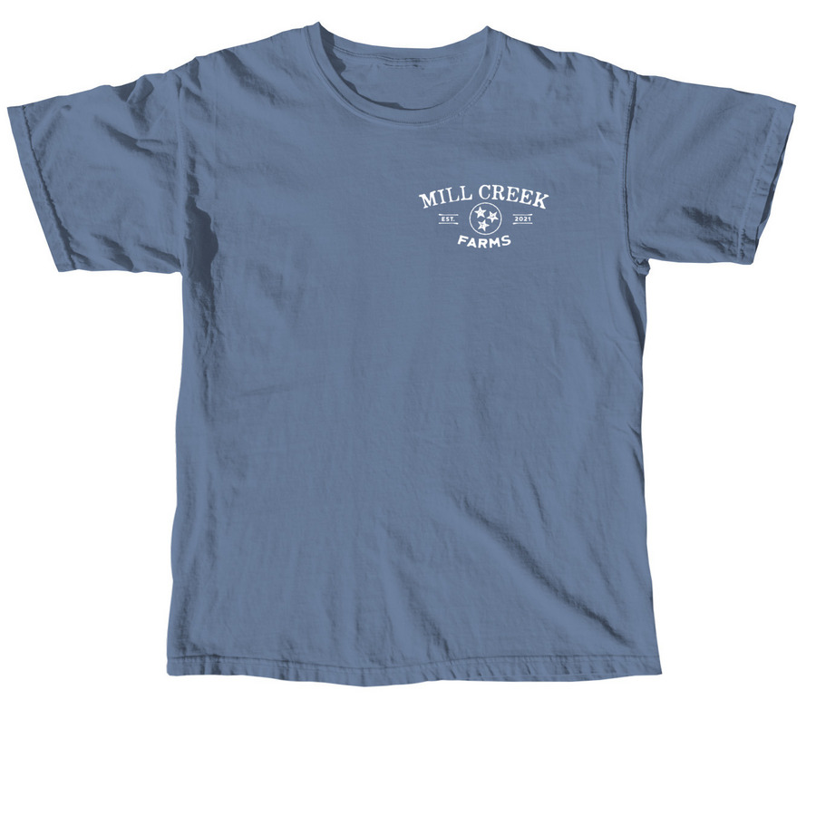 Mill Creek Farms Favorites, a Blue Jean Comfort Colors Unisex Tee