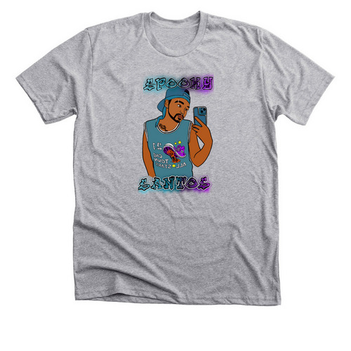 Blue spooky, a Athletic Heather Premium Unisex Tee
