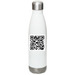 Tradition Center Heritage Bottle, a White Stainless Steel Water Bottle (back-view)