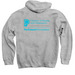 Children of People with PD Sweatshirt/Jacket, a Sport Grey Pullover Hoodie (back-view)