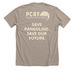 Save Pangolins, a Heather Stone Premium Unisex Tee (back-view)