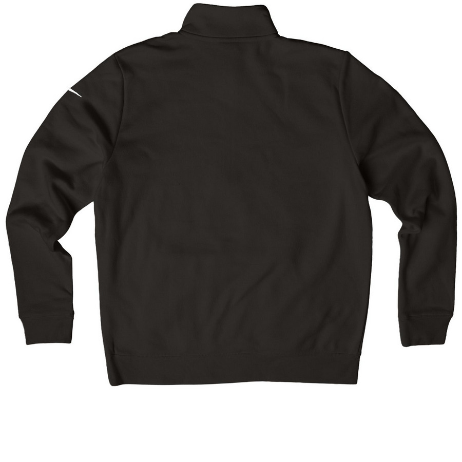 GN X NIKE, 250TH, a Black Nike Women's Club Half Zip Pullover (back-view)