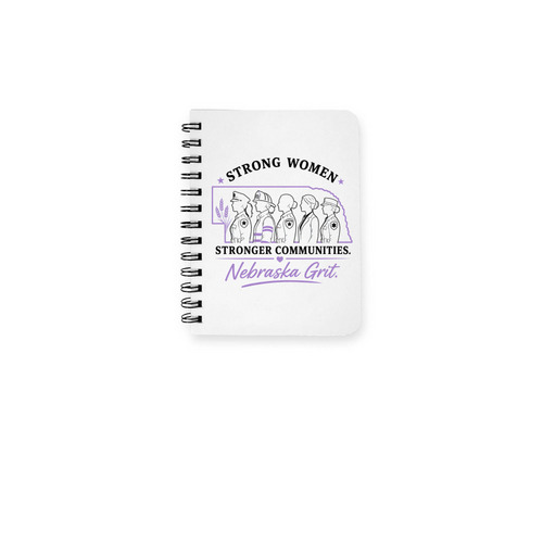 Nebraska Grit, a White Spiral Notebook