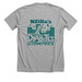yo yo, a Athletic Heather Premium Unisex Tee (back-view)