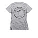 LANGSTER Collection, a Dark Heather Grey Women's Slim Fit Tee (back-view)