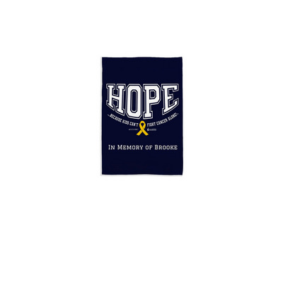 Brooke's Flag, a White 12" x 18" Yard Flag