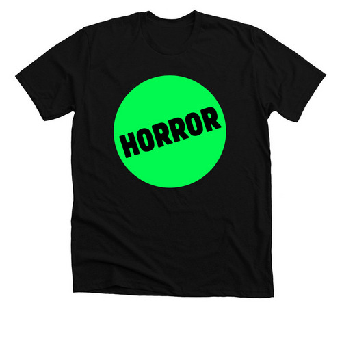 The Horror!, a Solid Black Blend Premium Unisex Tee
