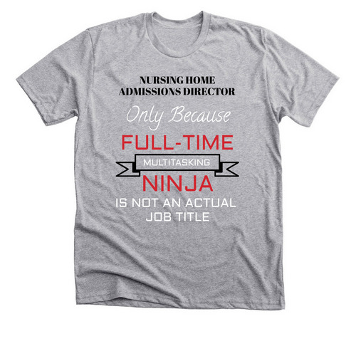 Admissions, a Athletic Heather Premium Unisex Tee