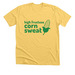 High Fructose Corn Sweat 2026 - GREEN, a Heather Yellow Gold Premium Unisex Tee