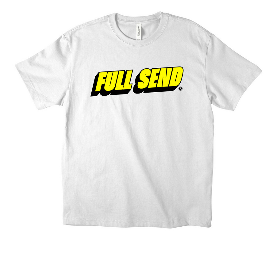RESET FULL SEND Tee, a White Unisex Heavyweight Tee