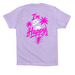 Fight Like Sarah, a Dark Lavender Premium Cotton Tee (back-view)