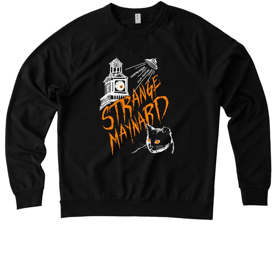 Strange Maynard 2024 Shirt, a Deep Black Allmade Organic French Terry Crewneck Sweatshirt