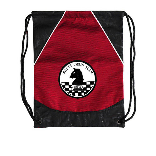 Checkered Knight Chess Team Backpack, a True Red Rival Cinch Pack